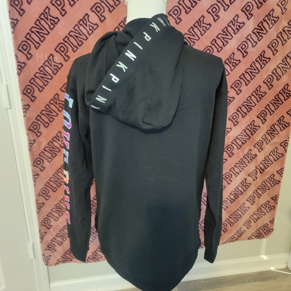 VS PINK WATERCOLOR BLING HOODIE - Picture 7 of 10